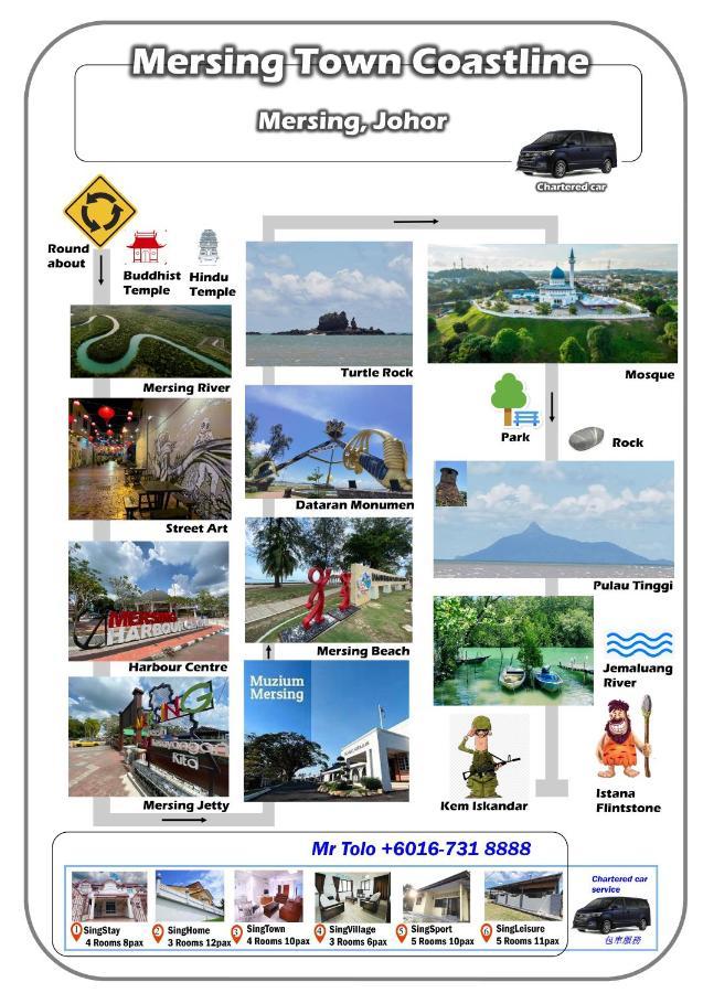 Singhome Holiday House Mersing Exteriör bild