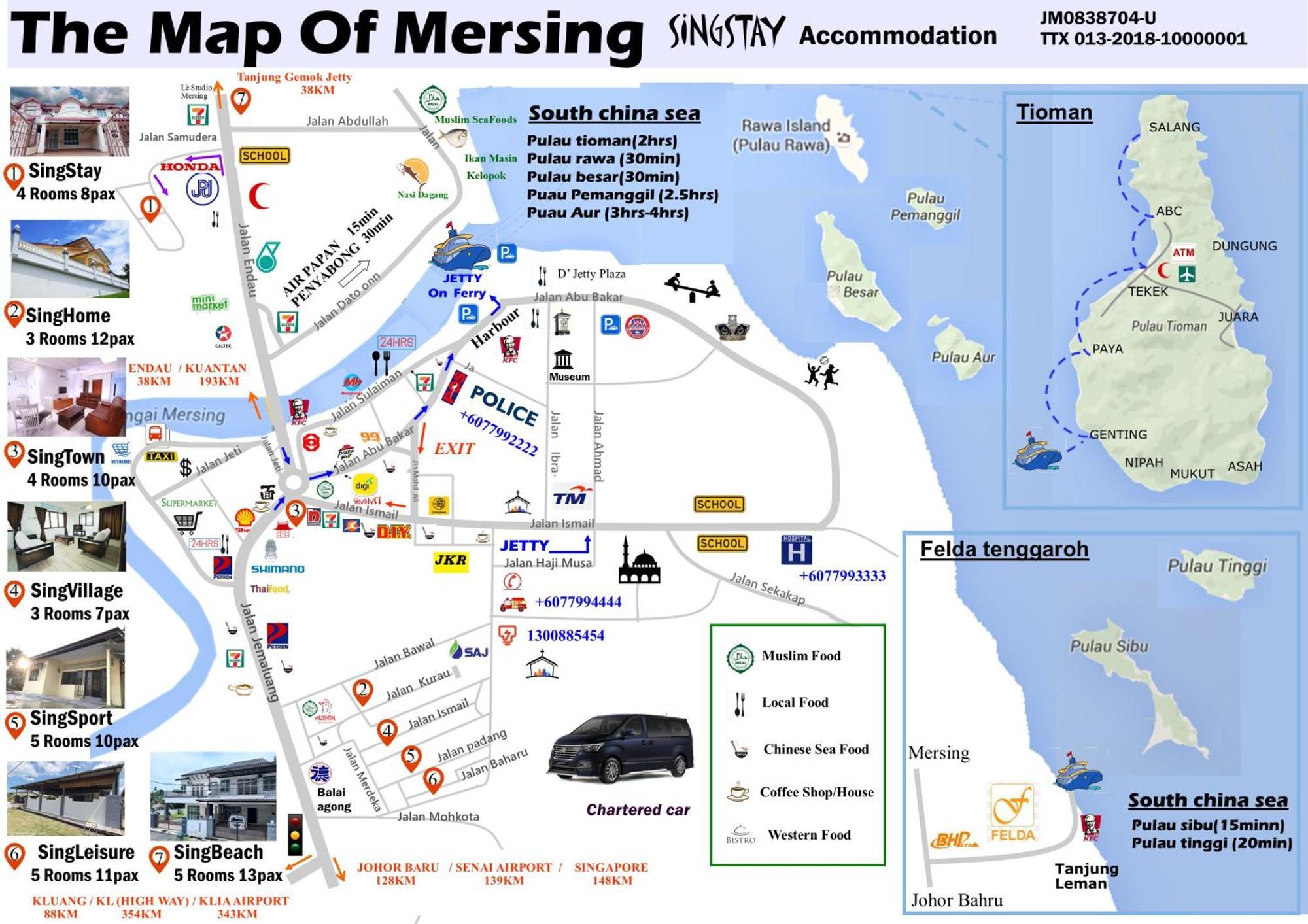Singhome Holiday House Mersing Exteriör bild